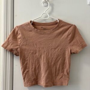 Women's Tan Crop Top